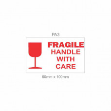 PA3 Fragile Handle With Care Labels